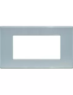 Assiette légère Bticino 4 places bleu perle n4804an